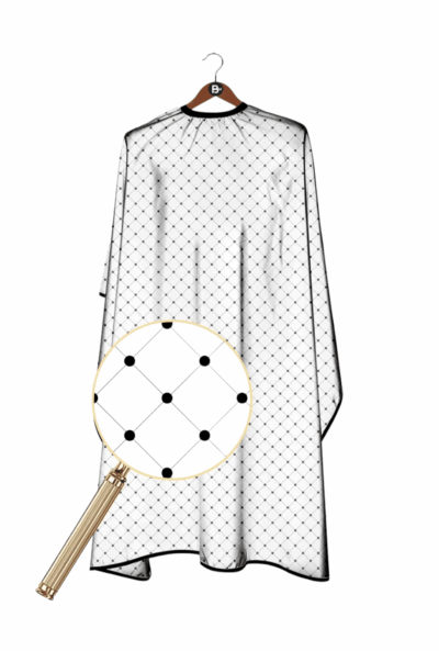 White & Dots Cape