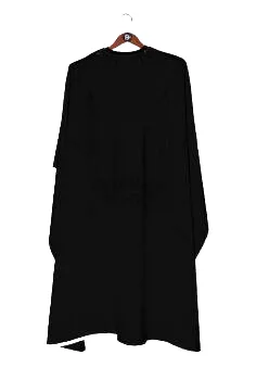zwarte cape-PhotoRoom Zwarte kapmantel met haakjes - Black cape with hooks