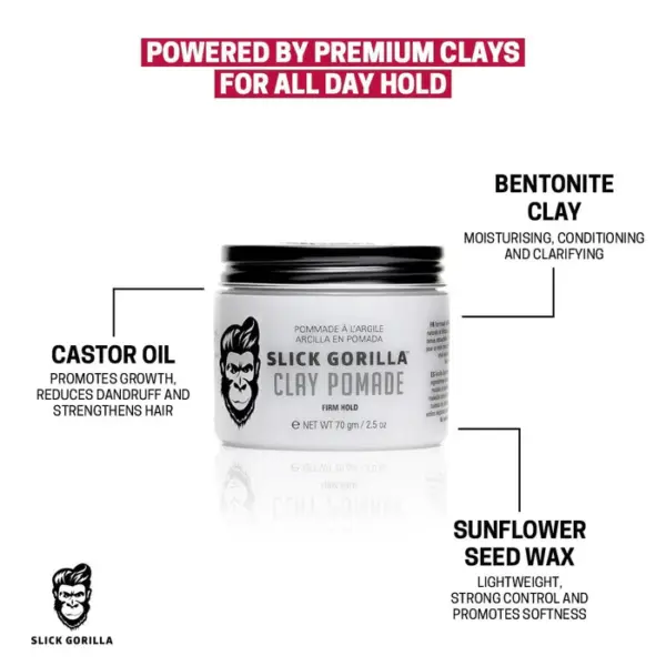 Slick Gorilla Clay Pomade 70g
