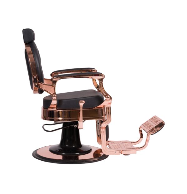 Barber Chair Texas Black Rosé Zijkant