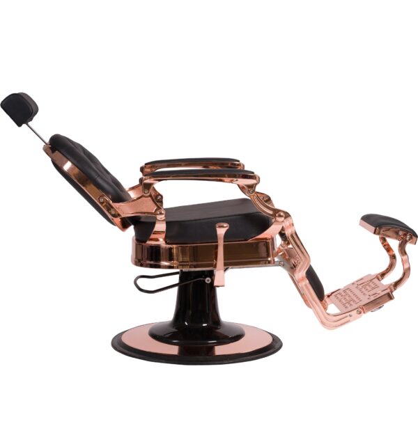 Barber Chair Texas Black Rosé Zijkant Liggend