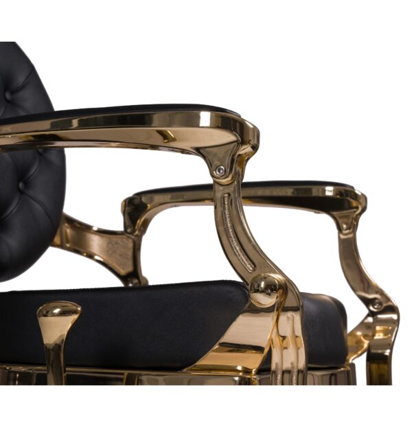 Barber Chair Texas Gold Zijkant Armsteun