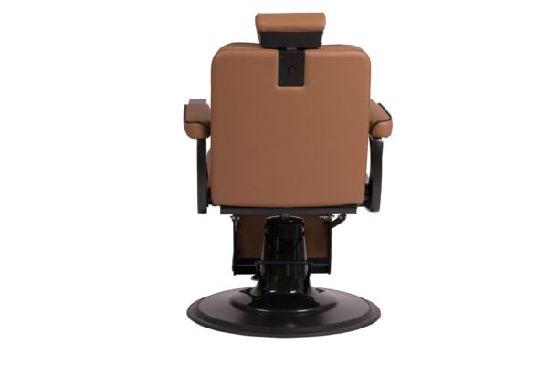 Barber Chair Dallas Camel Brown Achterkant