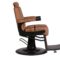 Barber Chair Dallas Camel Brown Zijkant