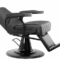 Barber Chair New York Black Zijkant Liggend