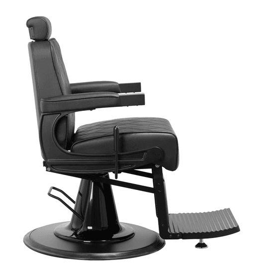 Barber Chair New York Black Zijkant