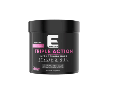 Elegance Triple Action Hair Gel Pink 250ml
