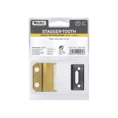 Wahl-Gold-Staggertooth-Snijmes-In-Sfeerbeeld-Vakkappers-PhotoRoom Wahl Stagger-Tooth blade 0.5mm - 1.2mm