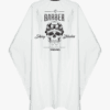 Barber Cape Skull White