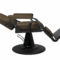 Barber Chair Brown Miami Liggend Zijkant
