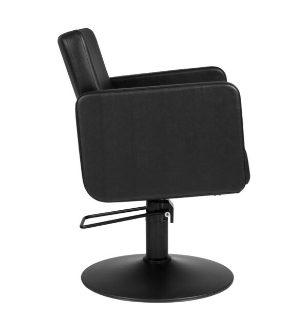 Kappersstoel Cadiz Black Zijkant