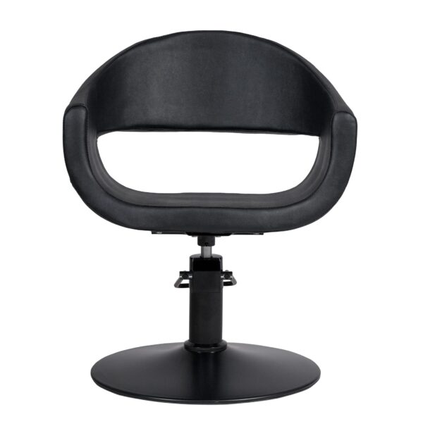 Kappersstoel Valencia Black Front