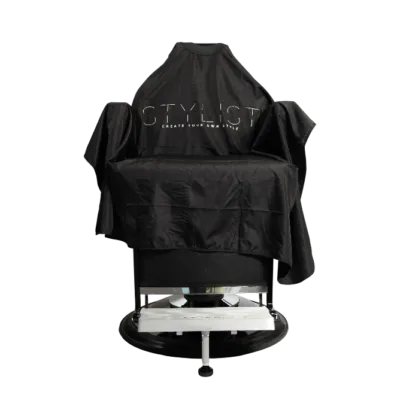 Stylist Cape Rubber Neck Black