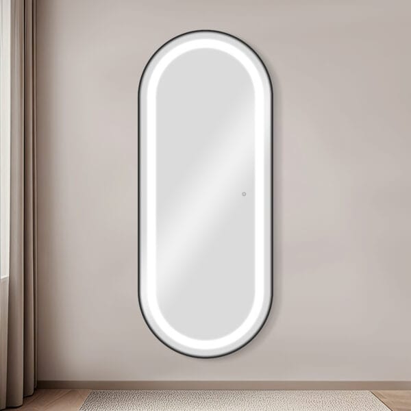 Bliss Mirror with LED Front Light met achtergrond witlicht