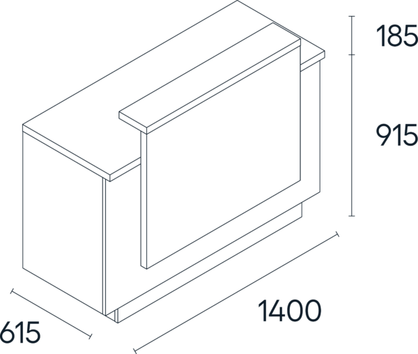 Box Balie Dimensions