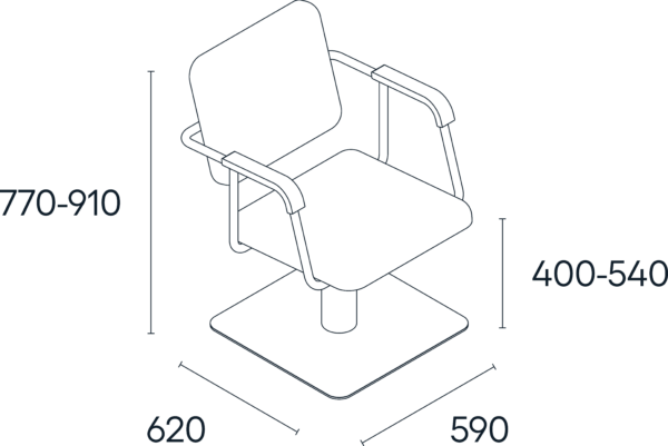 Catar Kappersstoel Dimensions