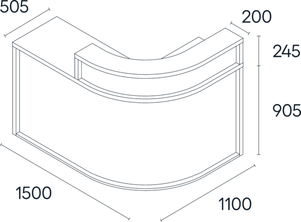 Elm Balie Dimensions