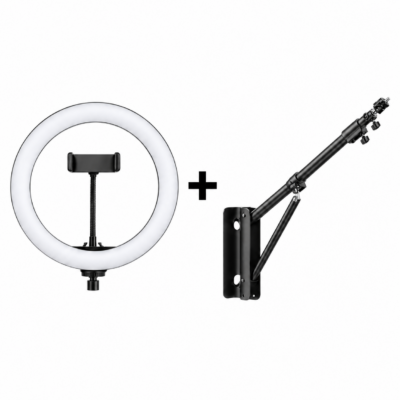 Losse ringlamp en wandhouder Barber Chair Texas Gold
