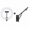 Losse ringlamp en wandhouder Ringlamp 22 Inch + Muurstatief