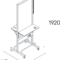 Stencil Spiegel Side Dubbel Dimensions